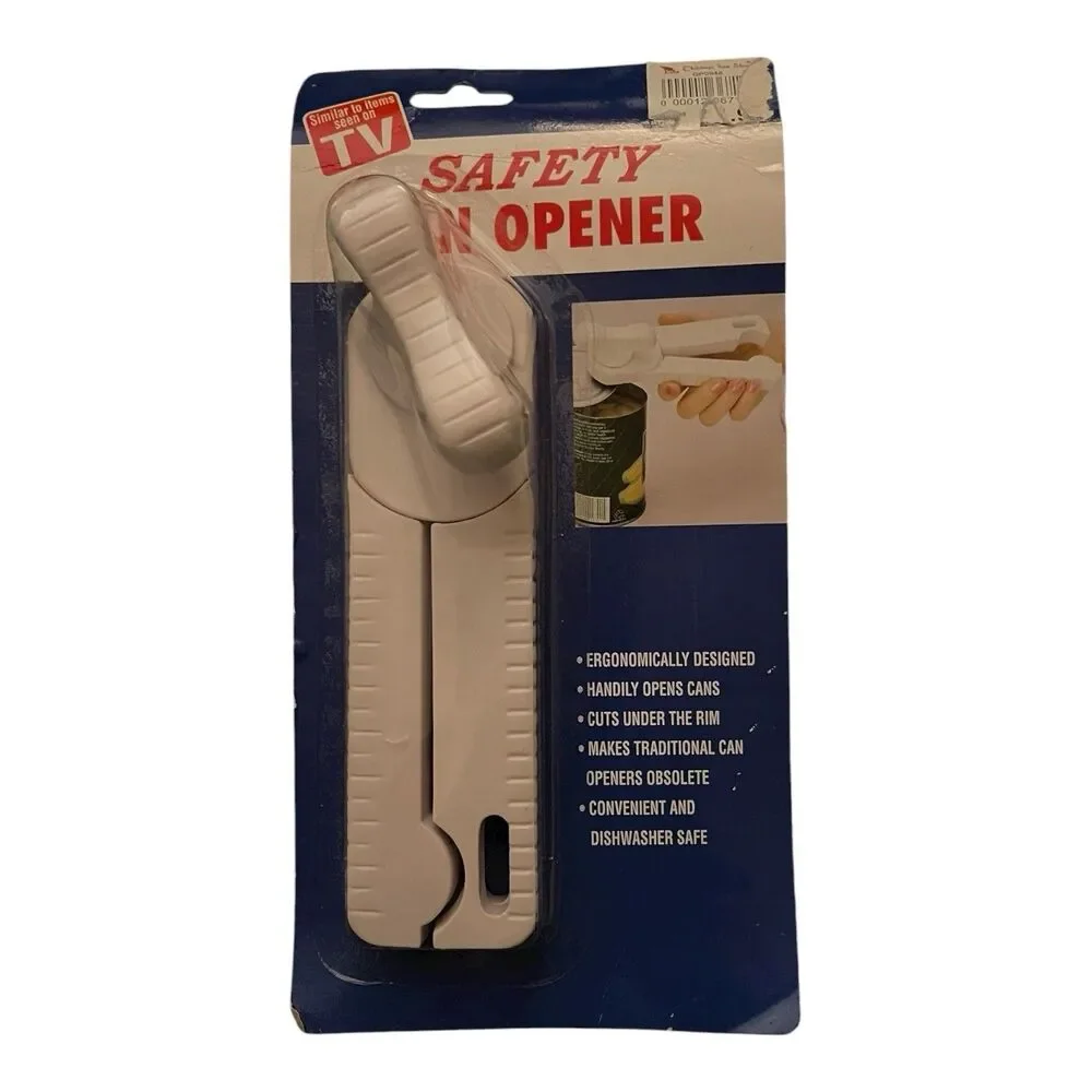 Safety Can Opener As Seen On TV Nantucket Distributing Ergonomic Dishwasher Safe